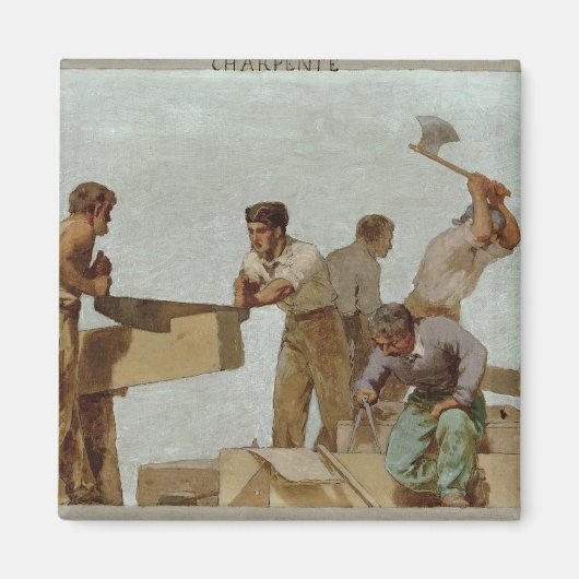 木構造 マグネット (正面)