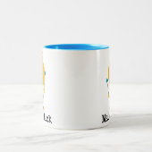 木槌のひよこのタンブラー ツートーンマグカップ (中央)