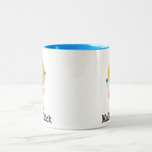 木槌のひよこのタンブラー ツートーンマグカップ (中央)