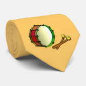 木槌の赤い緑のバスドラム ネクタイ (ロール)