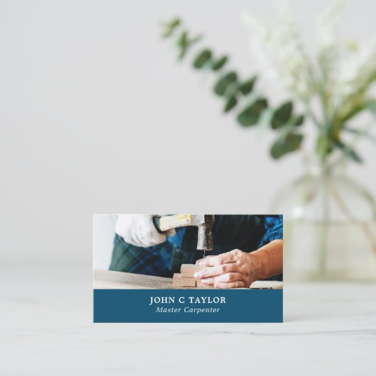 木槌、大工、大工 名刺 (スタンド正面)