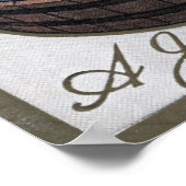 木樽を覗いている女性 ポスター (角)