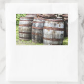 木樽ドラム 長方形シール (バッグ)