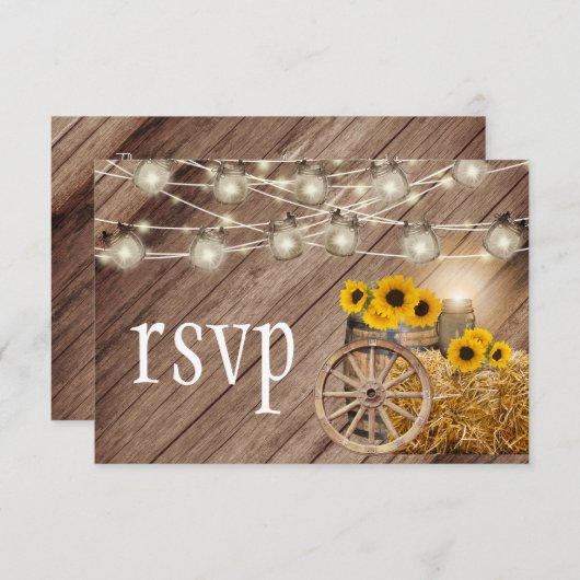 木樽素朴とヒマワリ – RSVP (正面/裏面)