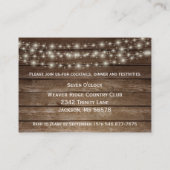 木樽素朴と田舎の白い花 エンクロージャーカード (裏面)