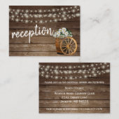 木樽素朴と田舎の白い花 エンクロージャーカード (正面/裏面)