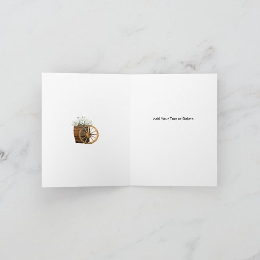 木樽素朴と白花 サンキューカード (内部)