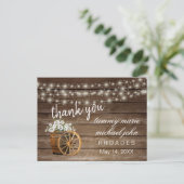 木樽素朴と白花 ポストカード (スタンド正面)