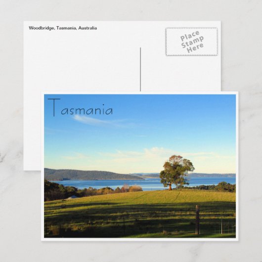 木橋の風景 ポストカード (正面/裏面)