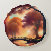 木橋芸術的秋 ラウンドクッション (裏面)