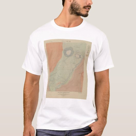 木毛の間欠泉の洗面器 Tシャツ (正面)