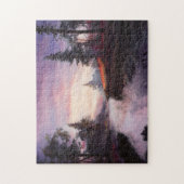 木水の風景雲の曇り草 ジグソーパズル (縦)