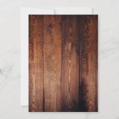 木水素朴色ひまわり国の結婚式 招待状 (裏面)