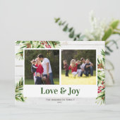 木水素朴色パイン2フォトラブ&ジョイ シーズンカード (スタンド正面)