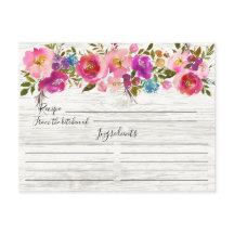 木水素朴色フローラレシピカード