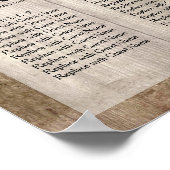 木淡い色のとライトウェディングレセプションの座席表 ポスター (角)