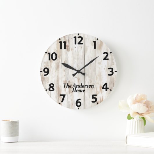 木漏れ効果 ラージ壁時計 (ホーム)