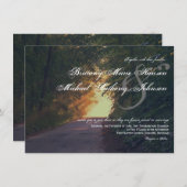 木漏れ日の小道のカントリー結婚式招待状 招待状 (正面/裏面)