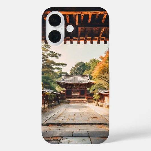 木漏れ日 - 日差しに包まれた寺院 Case-Mate iPhoneケース (裏面)