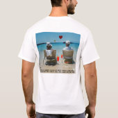 木炭およびサンディの冒険 Tシャツ (裏面)