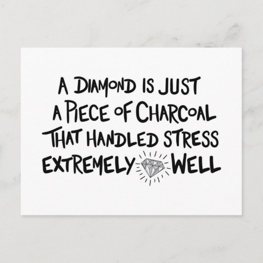 木炭からダイヤモンドへ ポストカード (正面)