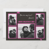 木炭とピンキモダンッシュ5フォトバレンタイン シーズンカード (正面)