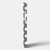 木炭とホワイト水玉模様 Case-Mate iPhoneケース (裏面 / 左)