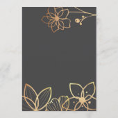 木炭と金ゴールド結婚ズ アドバイスカード (裏面)