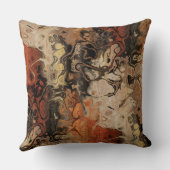 木炭と錆のフラクタル芸術 クッション (裏面)