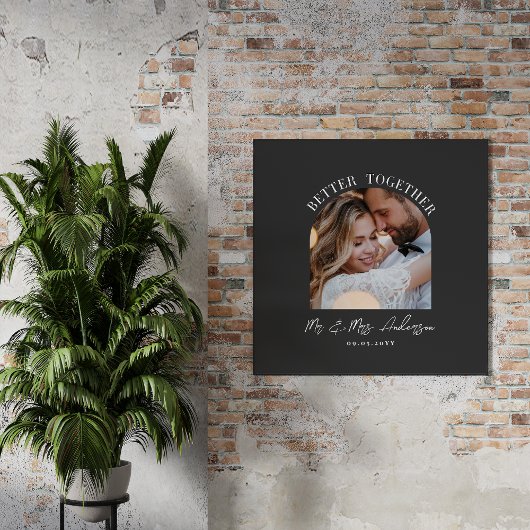 木炭のアーチ結婚写真のギフトホームデコル フォトプリント           