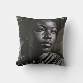 木炭の中の「ジャスミン」 クッション