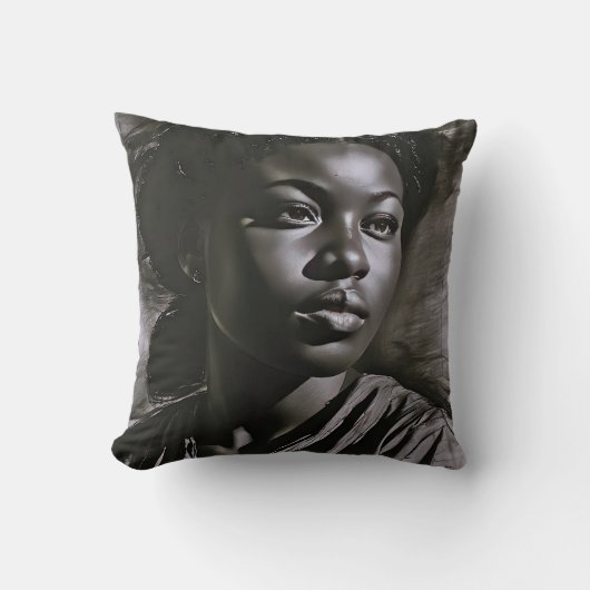 木炭の中の「ジャスミン」 クッション (正面)