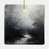 木炭の中の「ジャスミン」 セラミックオーナメント (裏面)