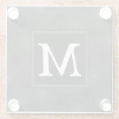 木炭の丸模様 ガラスコースター (裏面)