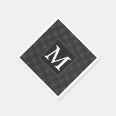 木炭の丸模様 スタンダードカクテルナプキン (角)