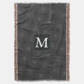 木炭の丸模様 スローブランケット (正面縦)