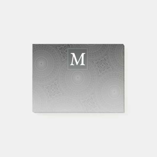 木炭の丸模様 ポストイット (正面)