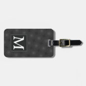 木炭の丸模様 ラゲッジタグ (正面横)