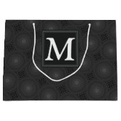 木炭の丸模様 ラージペーパーバッグ (正面)