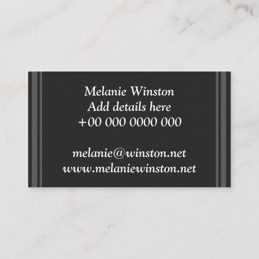 木炭の丸模様 名刺 (裏面)