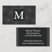 木炭の丸模様 名刺 (正面/裏面)