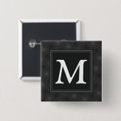 木炭の丸模様 缶バッジ (正面&裏面)