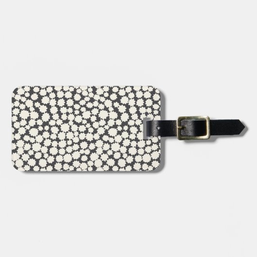 木炭の小さい星の荷物のラベル ラゲッジタグ (正面横)