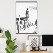 木炭の教会のイメージ ポスター (ホームオフィス)