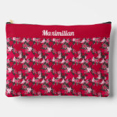 木炭の葉メープル – 大型アクセサリーポーチ アクセサリーポーチ (正面)