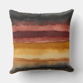 木炭の赤と黄色 クッション (裏面)