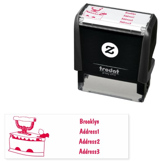 木炭の鉄の漫画イラストレーション セルフインキングスタンプ (インサイチュ)