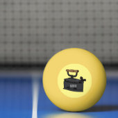 木炭の鉄の漫画イラストレーション 卓球ボール (ネット)