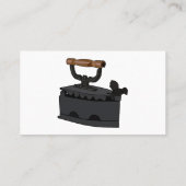 木炭の鉄の漫画イラストレーション 名刺 (裏面)