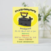 木炭の鉄の漫画イラストレーション 招待状 (スタンド正面)